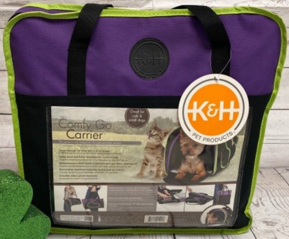 K&H Comfy Dogs And Cats Go Carrier with Carry Case